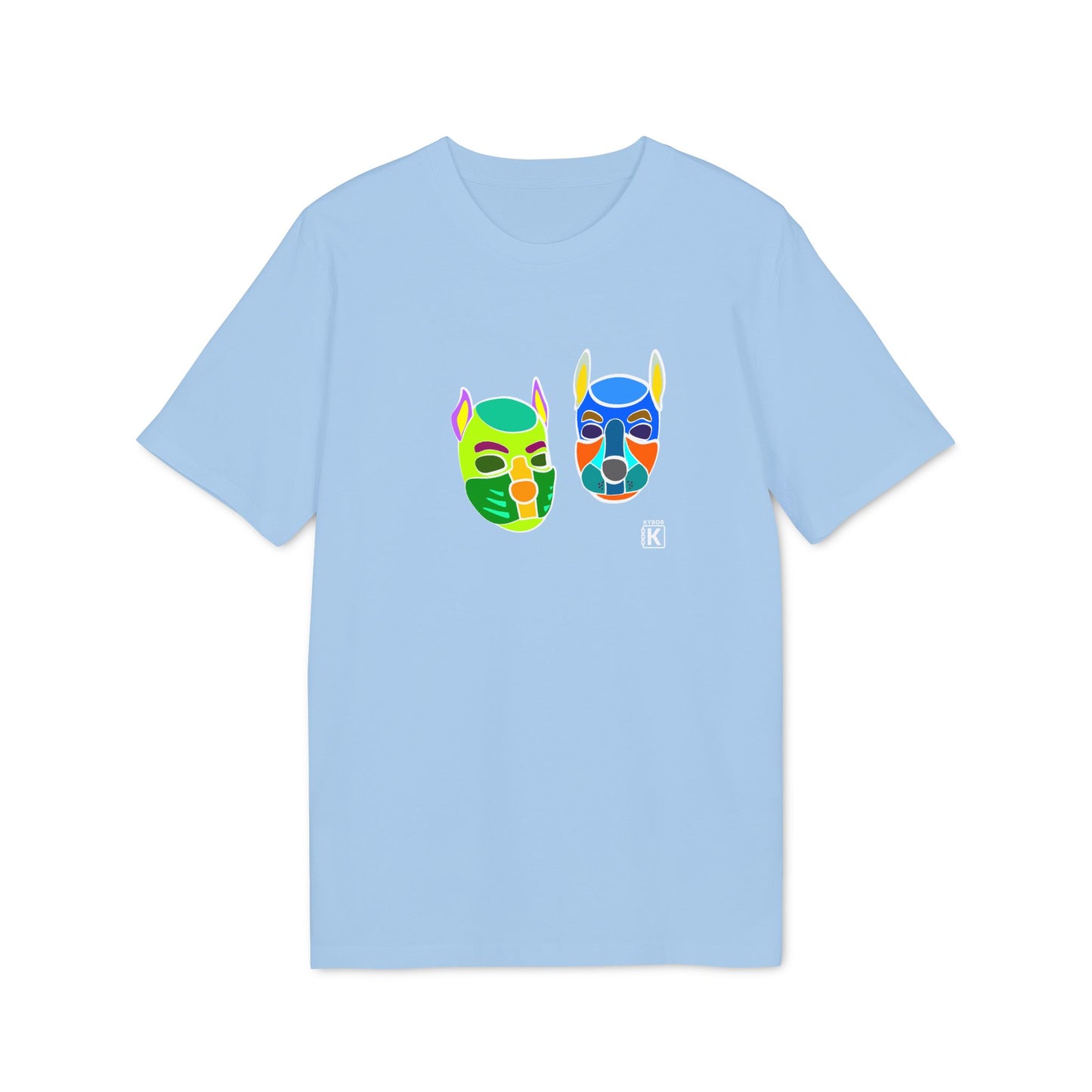Pup Mask Green and Blue T-shirt