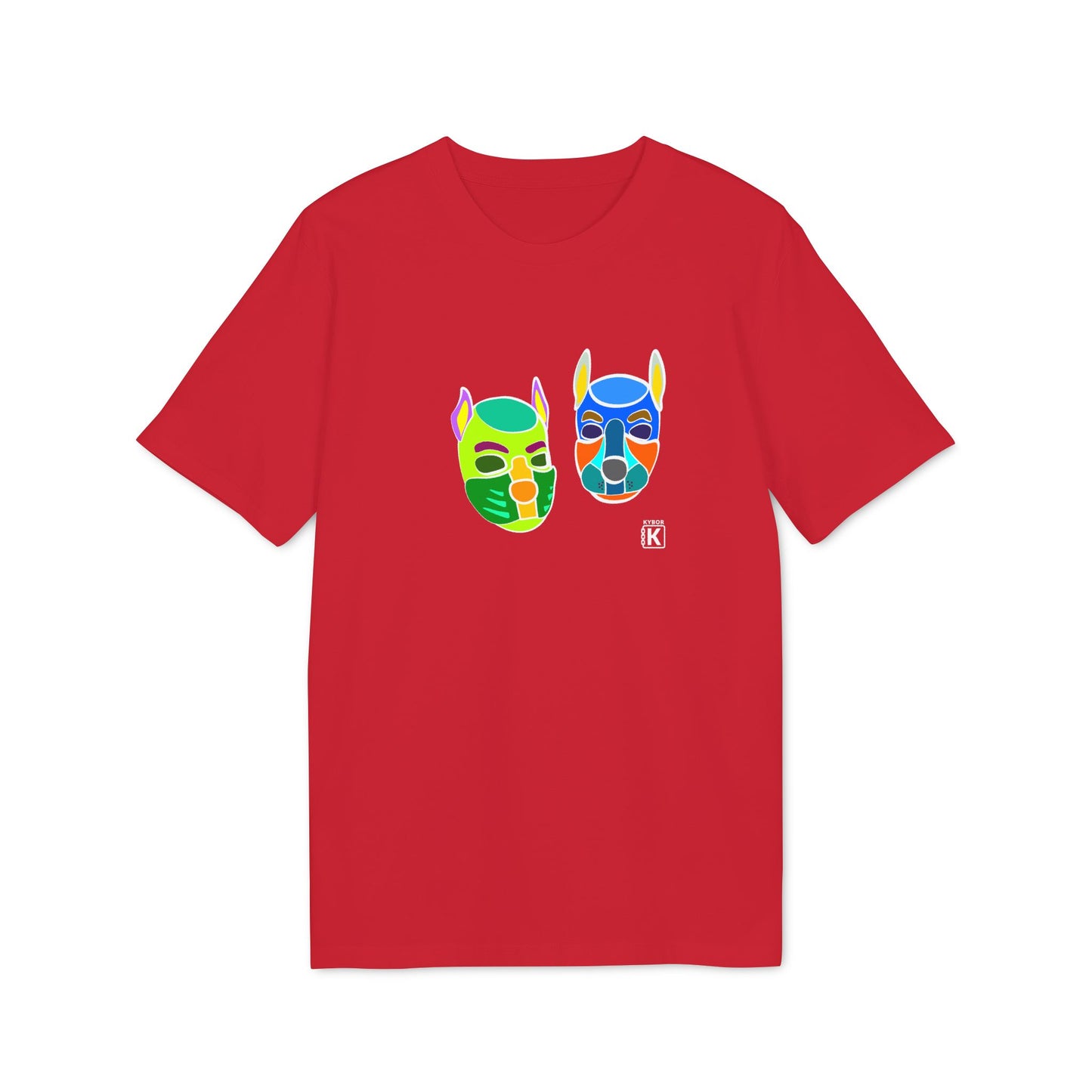 Pup Mask Green and Blue T-shirt