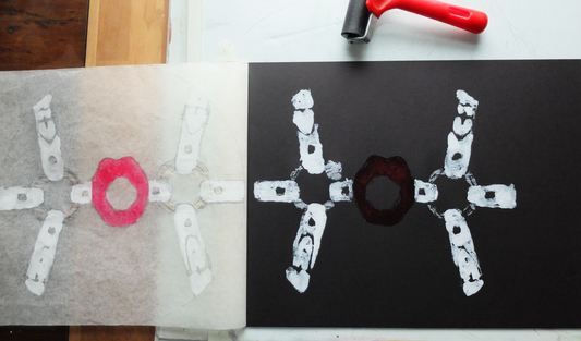 Photo showing a printing process