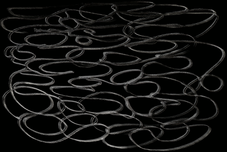 An abstract painting of the surface of leather