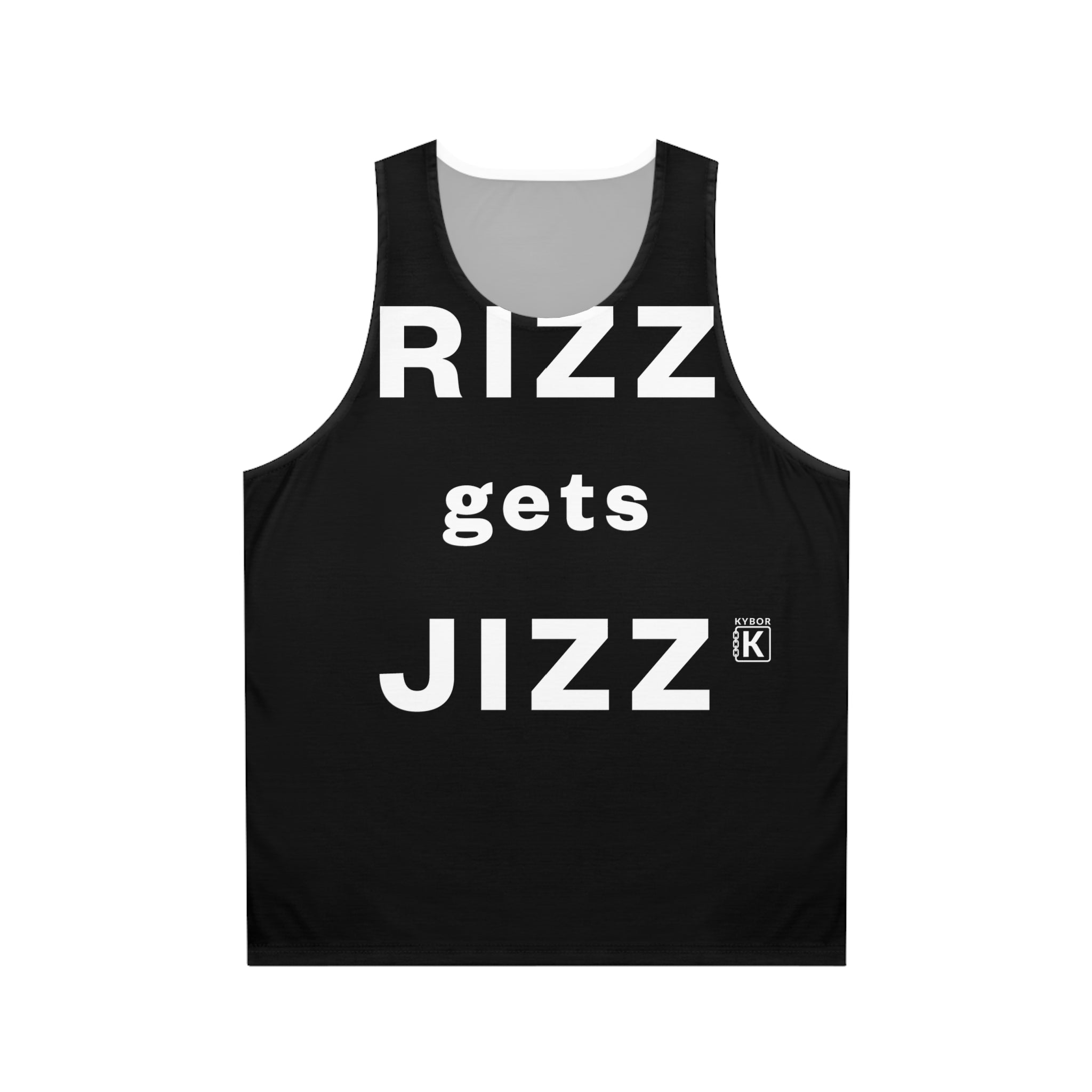 Tank Top - With 'Rizz Gets Jizz' Slogan