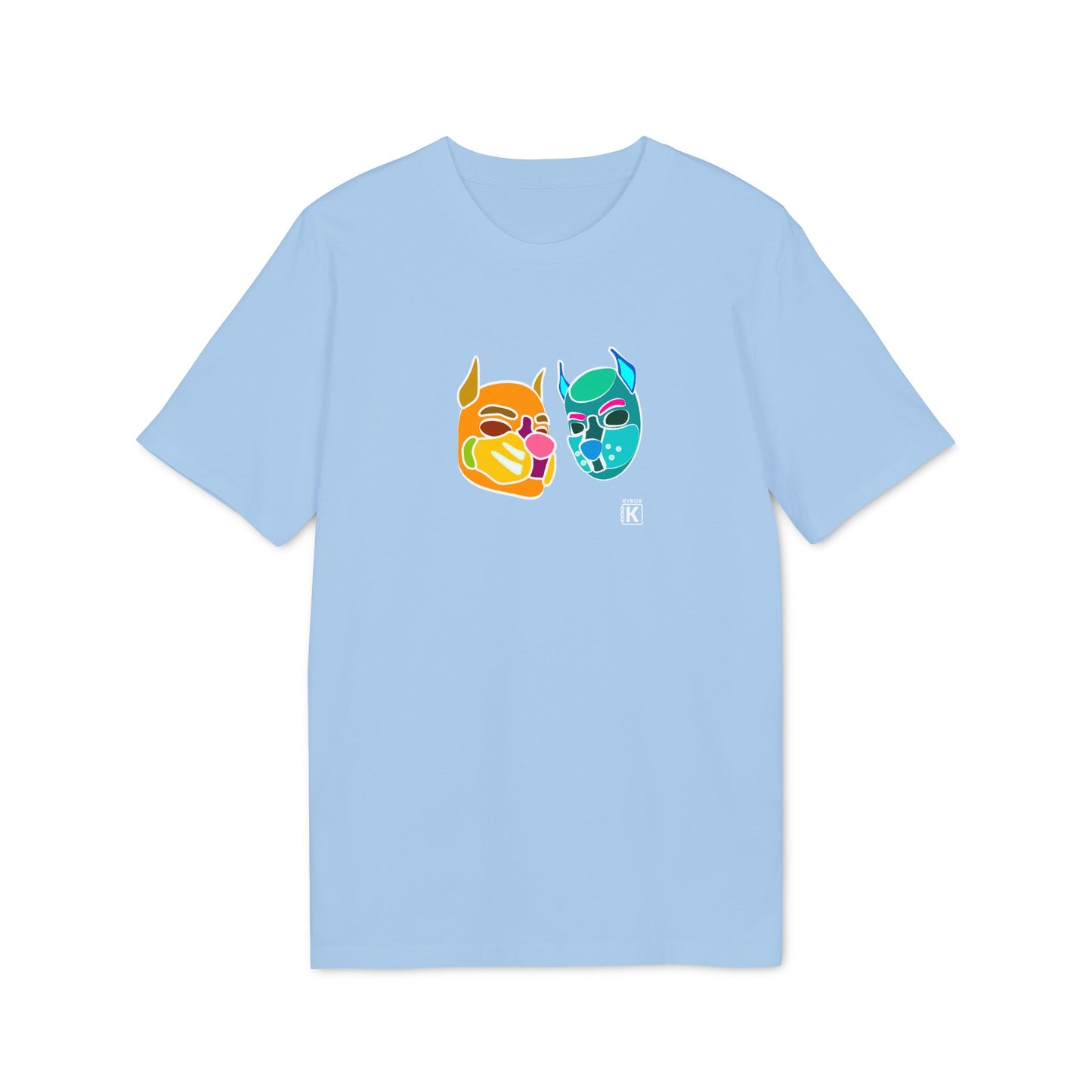 Pup Mask Orange and Blue T-shirt