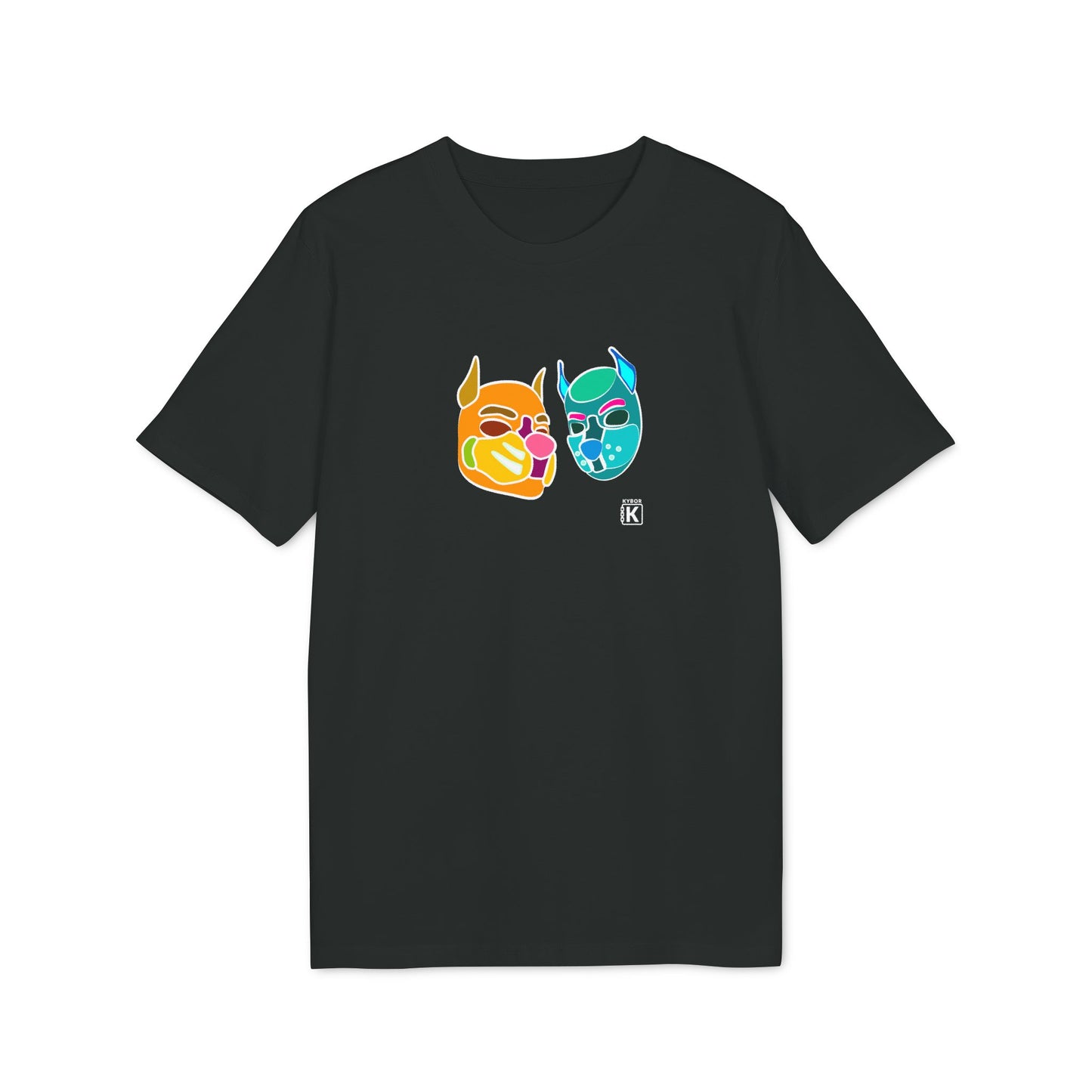 Pup Mask Orange and Blue T-shirt