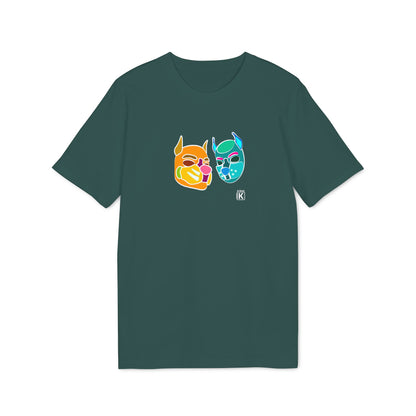 Pup Mask Orange and Blue T-shirt