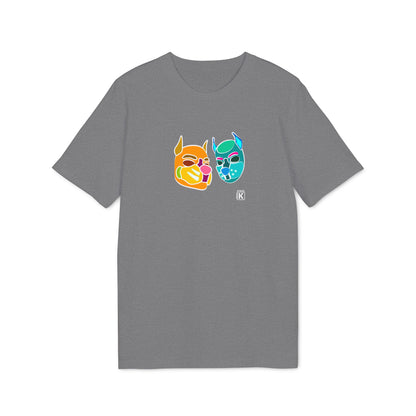 Pup Mask Orange and Blue T-shirt