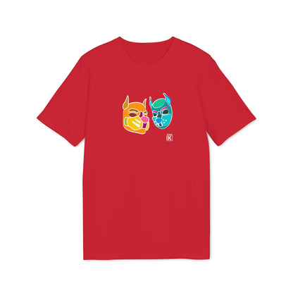 Pup Mask Orange and Blue T-shirt