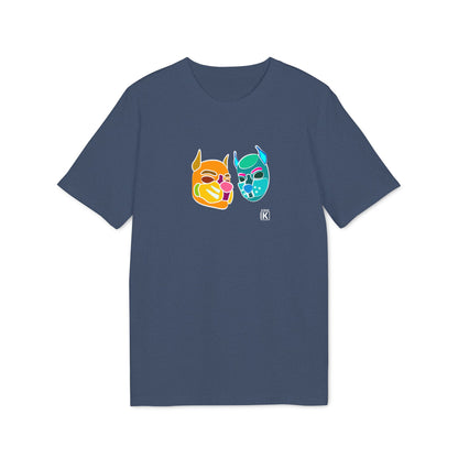 Pup Mask Orange and Blue T-shirt