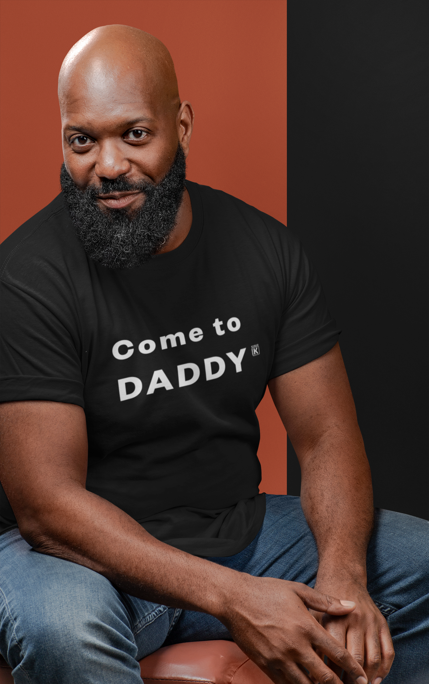 100% Cotton Crew-Neck T-Shirt - With ‘Come To Daddy’ Slogan